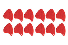 Púas Shark Fin Relief, 0,55 mm blandas, rojas, 12 unidades