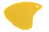 Púas Shark Fin Relief, 0,65 mm medium, amarillas, 12 unidades