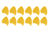 Púas Shark Fin Relief, 0,65 mm medium, amarillas, 12 unidades