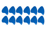 Púas Shark Fin Relief, duras de 1,05 mm, azules, 12 uds.