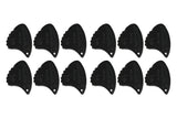 Púas Shark Fin Relief, 1,15 mm extraduras, negras, 12 uds.