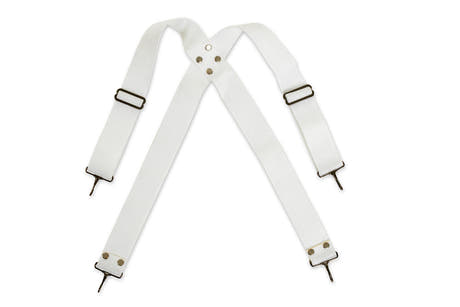 Basix correa de transporte para bombo, 3 cm de ancho, nailon blanco