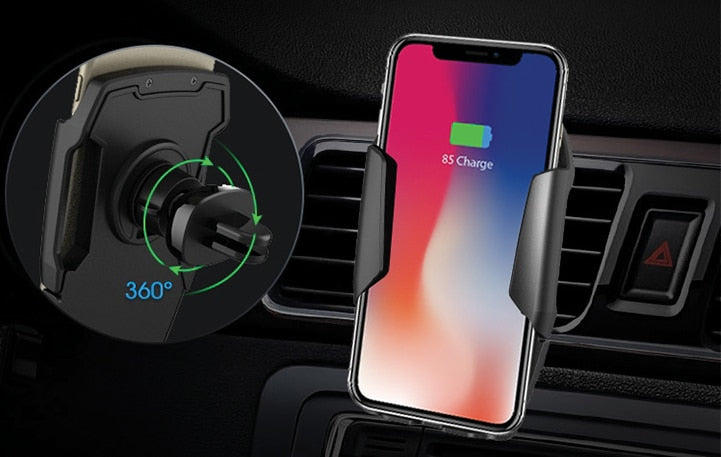 MINIBATT Soporte para Móvil para el Coche c. Cargador Inalámbrico