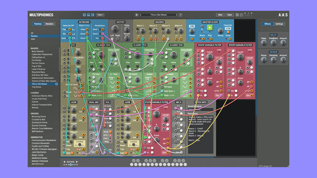 Sintetizador modular Multiphonics CV-1