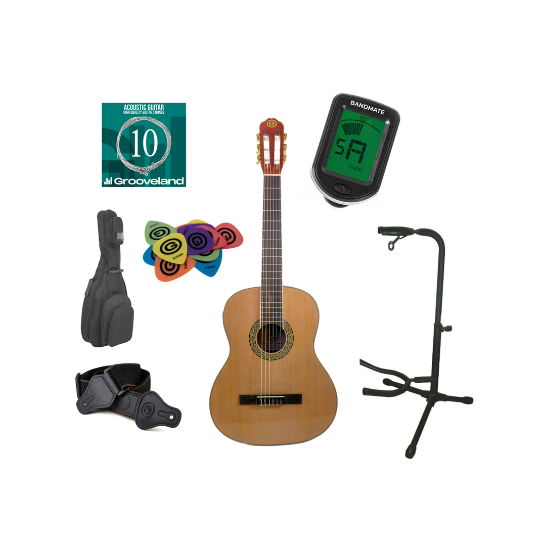 Grooveland Guitarra clásica española Startpakke (Rosewood)