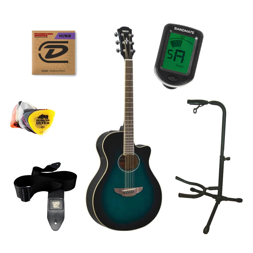 Yamaha APX600 Paquete de inicio (Oriental Blue Burst)