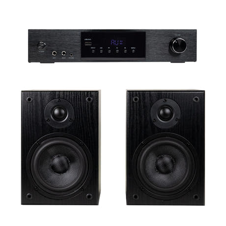 SoundMate HBS-05 Altavoces de Estantería & Amplificador HiFi
