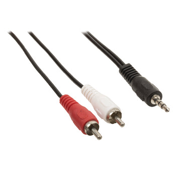 Cable Adaptador 3,5mm Jack Estéreo a 2 x RCA Phono (3 mtr)