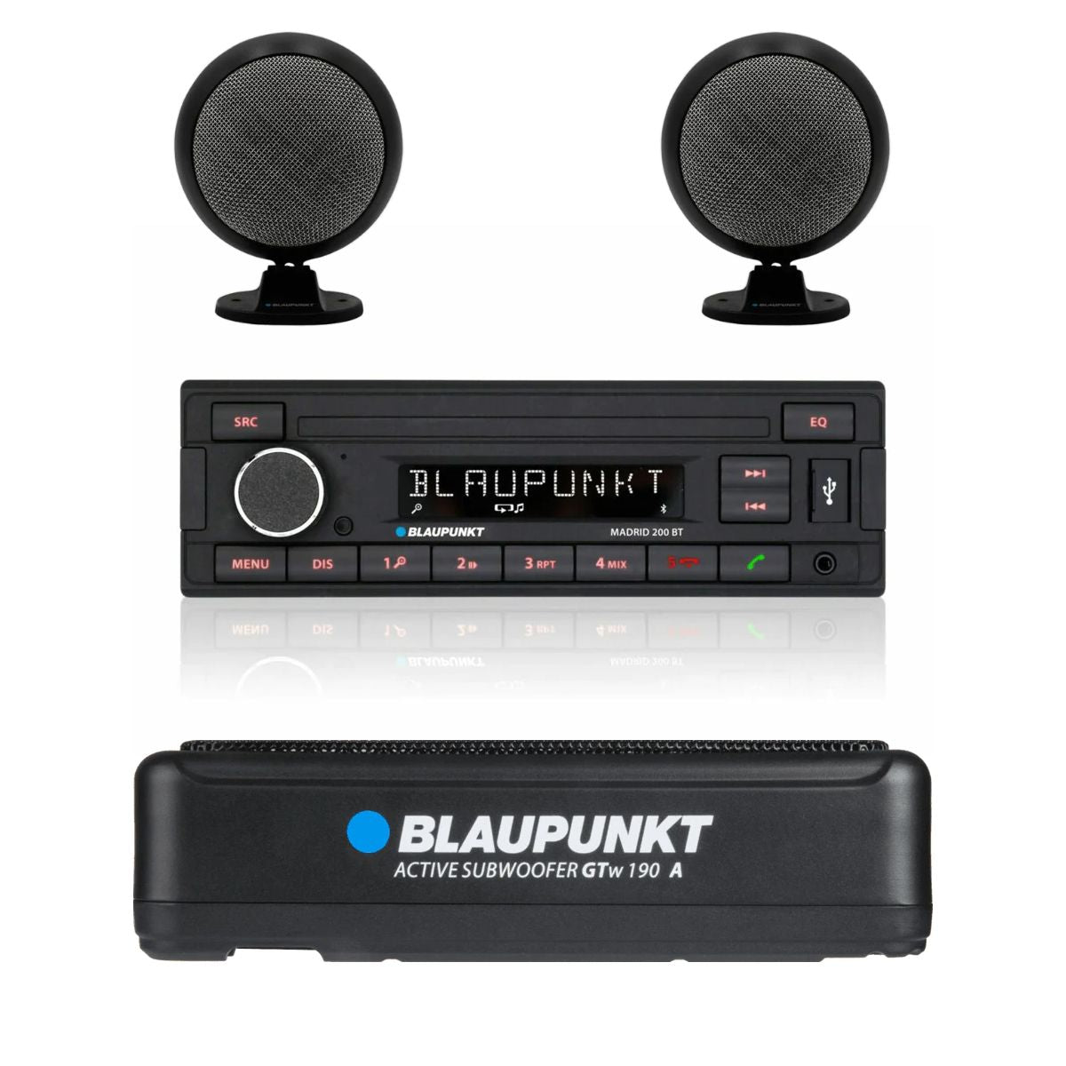 Blaupunkt Madrid 200 BT Radio de Coche con Bluetooth