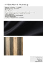 Acoustic cloth per 3 m² (Black)