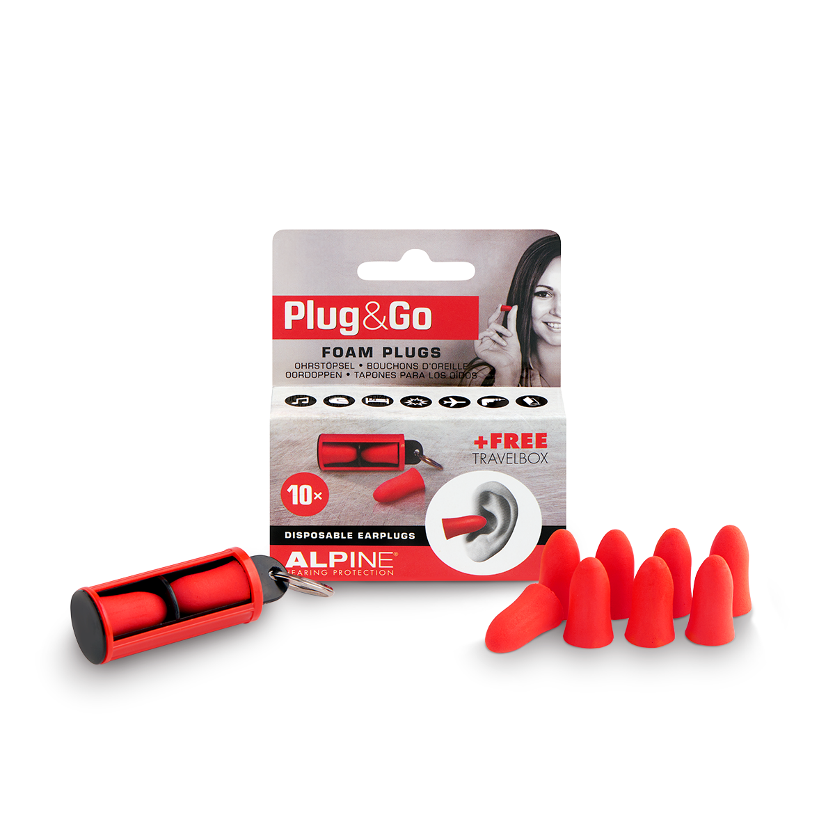 Plaus alpinos Musicsafe Pro oídos (negro)