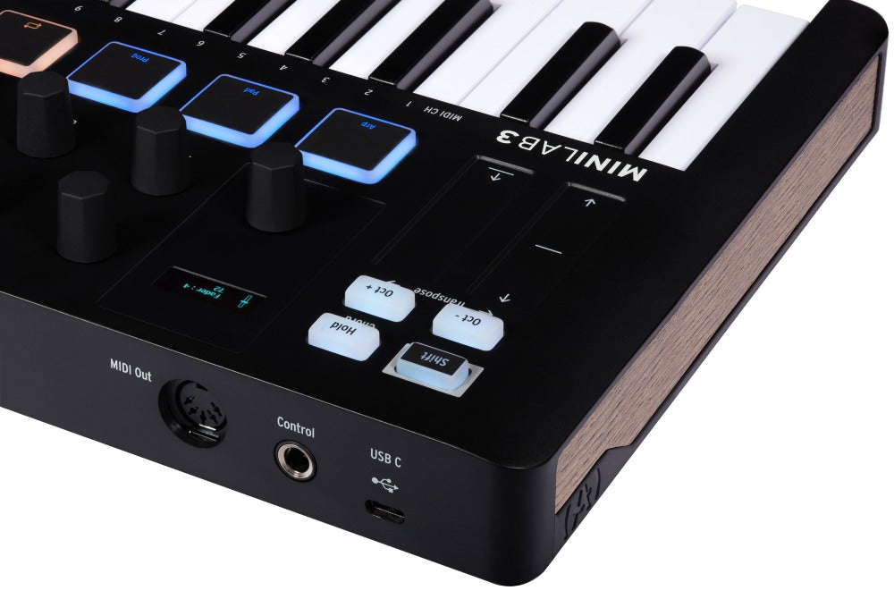 Arturia MiniLab 3 MIDI-Teclados (Negro)