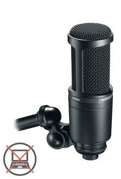Audio-Technica AT2020 XLR Micrófonos de Estudio