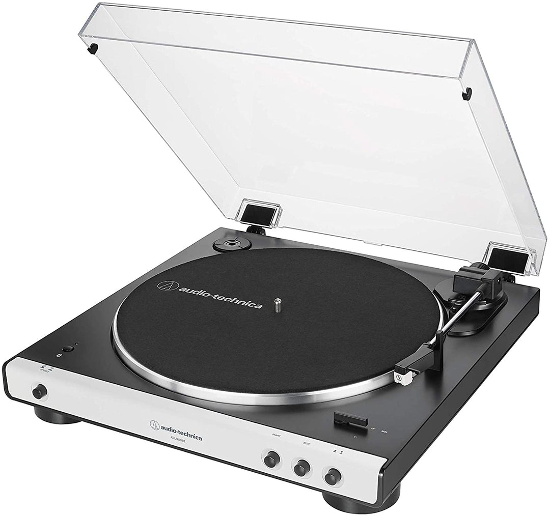 Audio-Technica AT-LP60XBT-WH + Pioneer DM-40BT-W Bluetooth speakers
