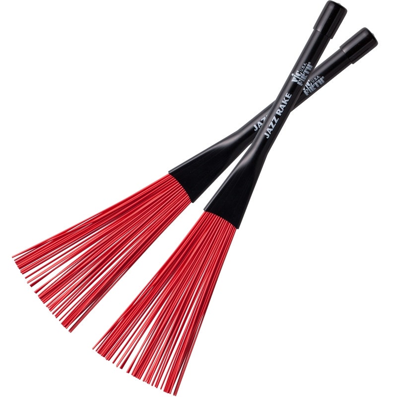 Vic Firth BJR Jazz Rake plástico rojo