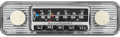 Blaupunkt Frankfurt Stereo Classic Retro Radio de coche con DAB+, Bluetooth y USB