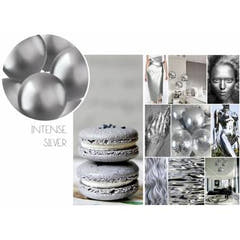 Globos 10 uds. (Intenso Plata, 33cm)