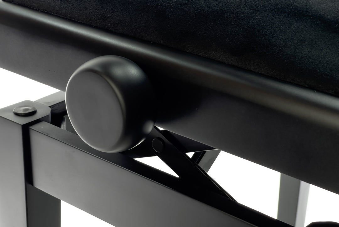 Grooveland KB200 Banco para piano (Negro Mate)