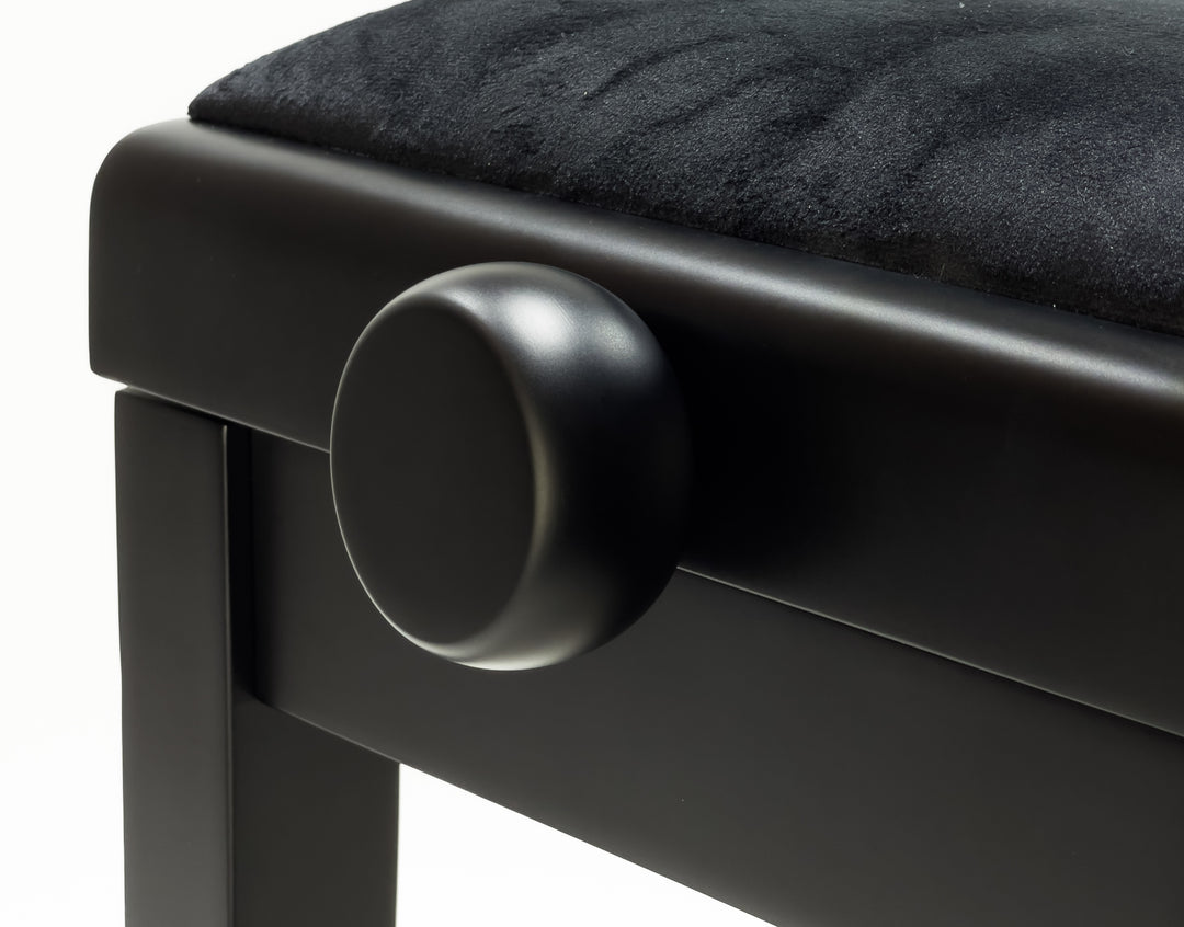 Grooveland KB200 Banco para piano (Negro Mate)