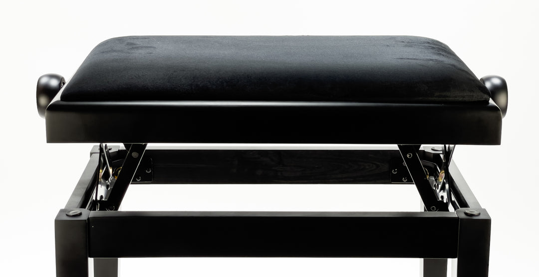 Grooveland KB200 Banco para piano (Negro Mate)