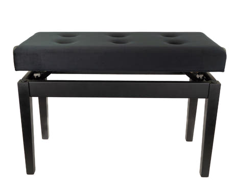 Banco de Piano Doble Deluxe (Negro Mate) BandMate PB200D