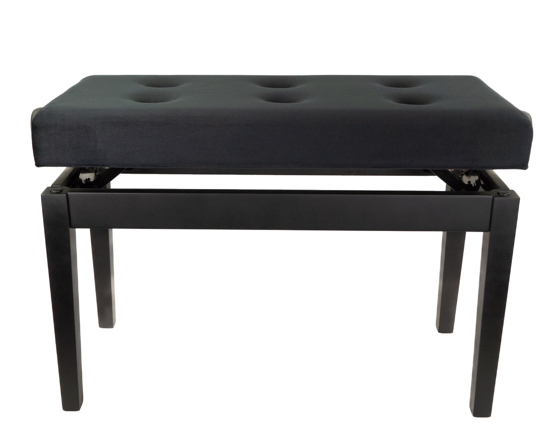 Banco de Piano Doble Deluxe (Negro Mate) BandMate PB200D