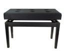 Banco de Piano Doble Deluxe (Negro Mate) BandMate PB200D