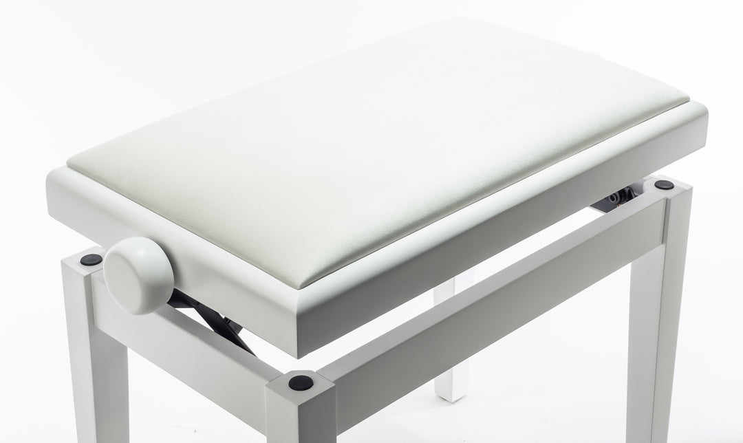 Grooveland KB200 Banco para piano (Blanco Mate)