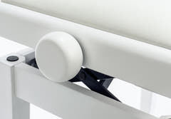 Grooveland KB200 Banco para piano (Blanco Mate)