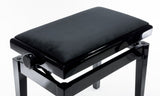 Grooveland KB200 Banco para piano (Negro Brillante)