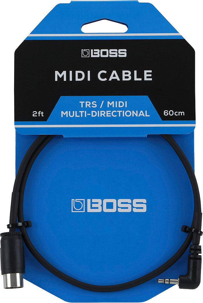 Boss BMIDI-2-35 TRS a MIDI adapter kabel (60cm)