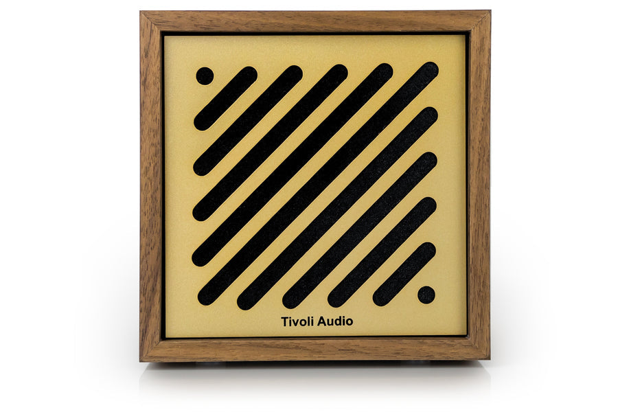 Altavoz Bluetooth Tivoli Audio Boutigue, nogal/dorado