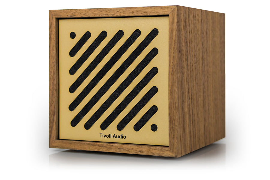 Altavoz Bluetooth Tivoli Audio Boutigue, nogal/dorado