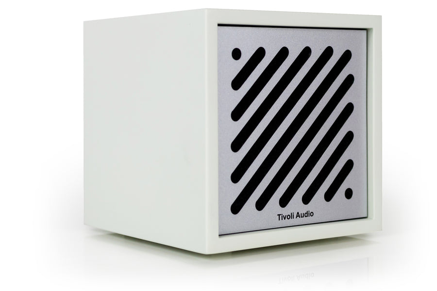 Altavoz Bluetooth Tivoli Audio Boutique, Blanco/Plateado
