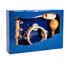 Caja de regalo de Percusión de madera para niños con 4 piezas