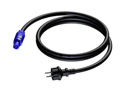ProCab Azul PowerCon a Schuko cable de alimentación 1,5 m