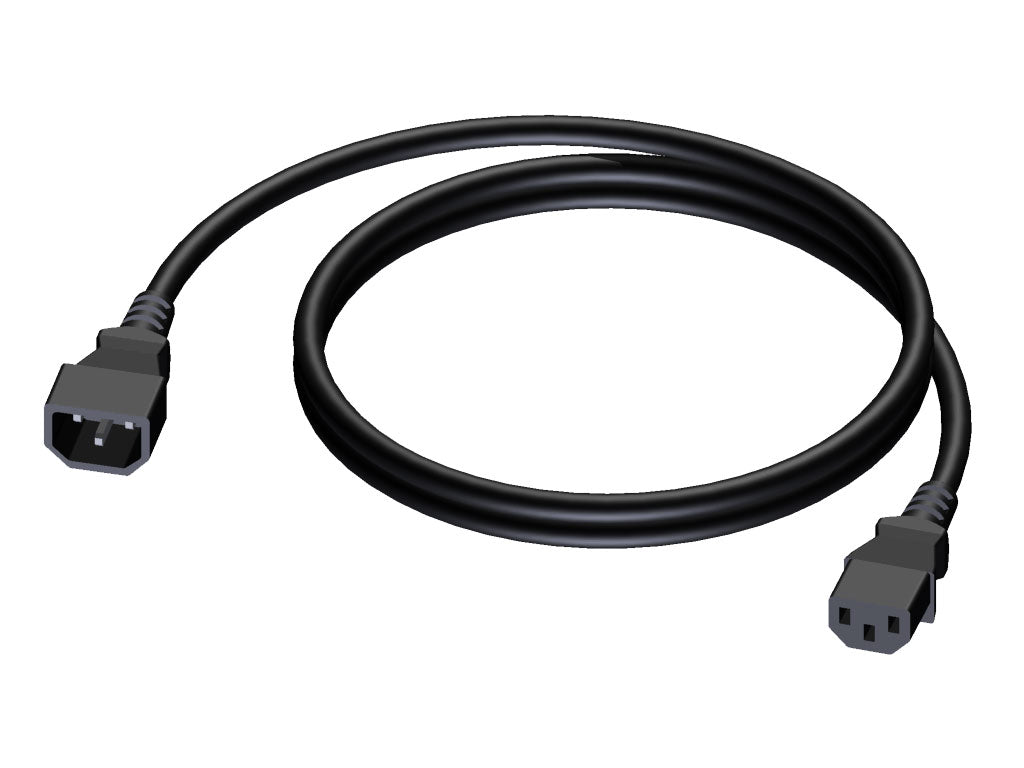 ProCab cable de alimentación 3x1,5 mm², hembra Euro>Schuko macho, 1,5 m