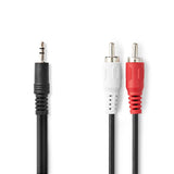 Cable adaptador Minijack a RCA Phono (2m)