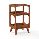 Mesa pequeña para Tocadiscos Crosley Asheville con almacenamiento para vinilos – Walnut