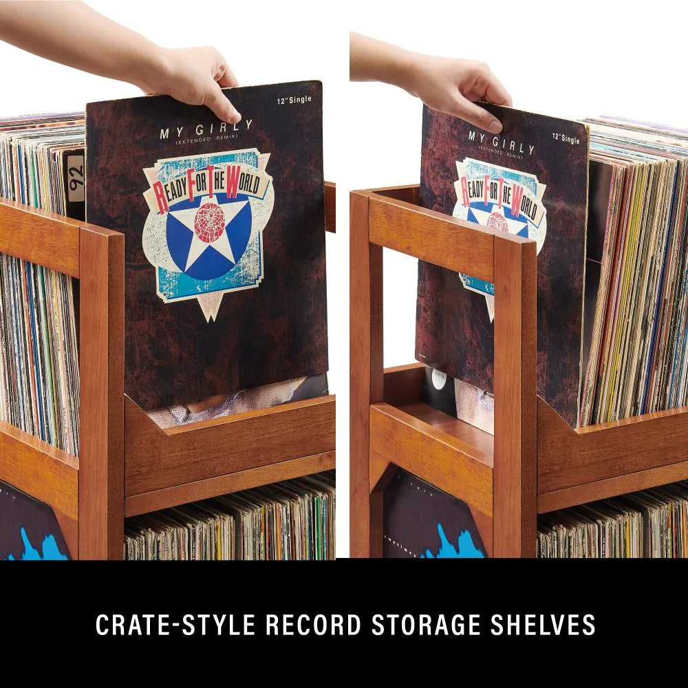 Stand de almacenamiento pequeño para discos de vinilo Crosley Asheville