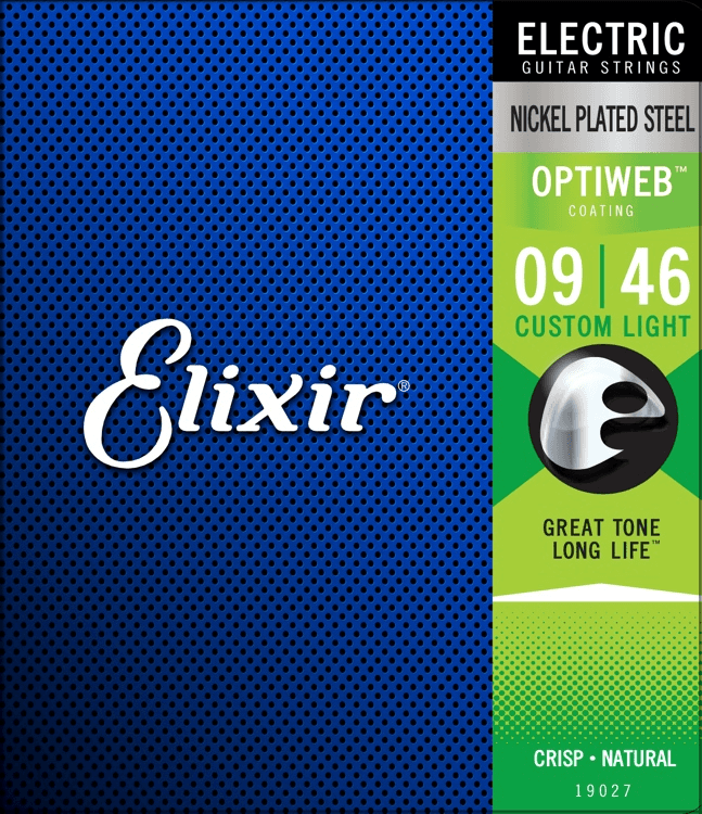 Elixir Optiweb Cuerdas de Guitarra (Custom Light, 09-46)