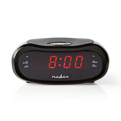 Radio despertador con alarma (Ovalado)