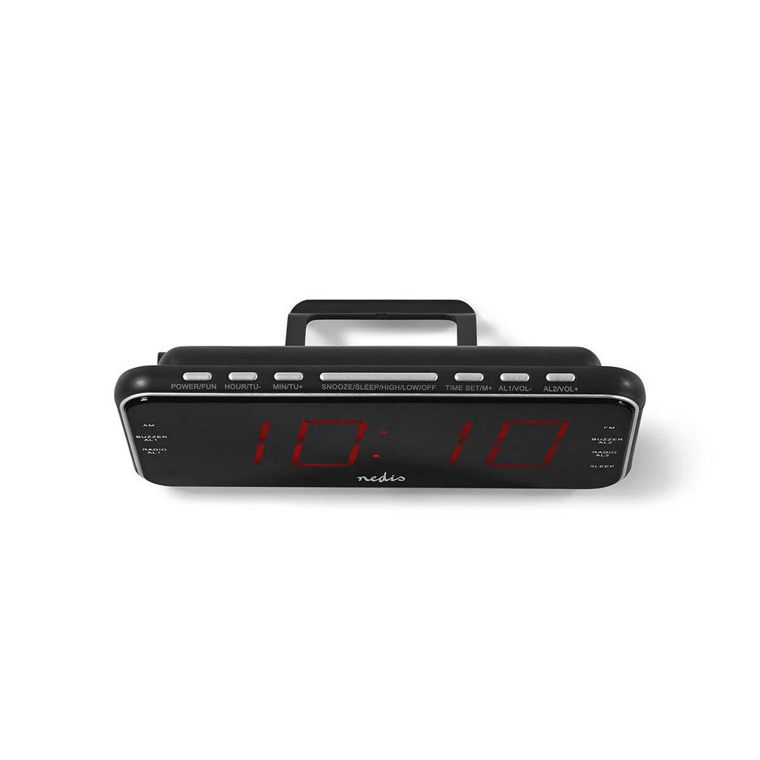 Radio despertador con alarma
