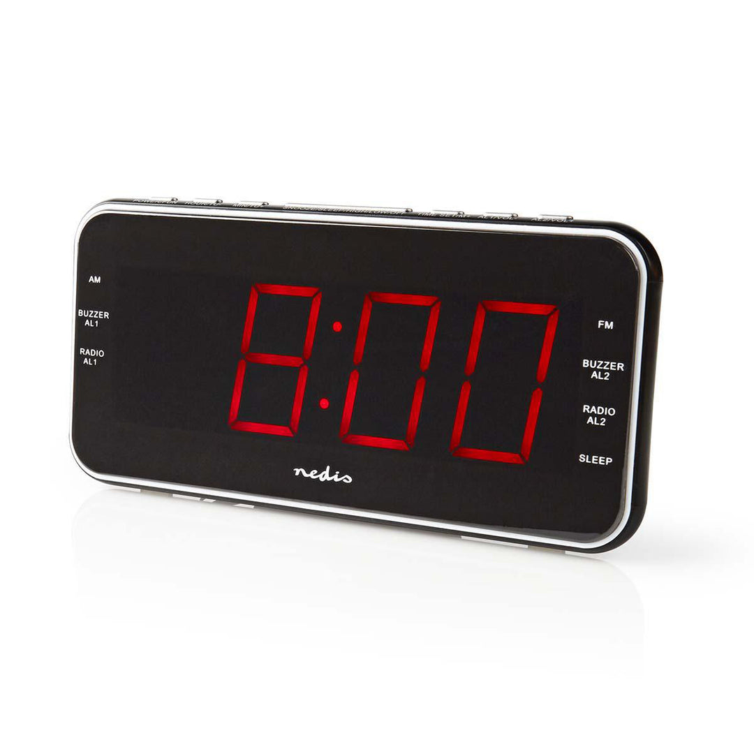 Radio despertador con alarma