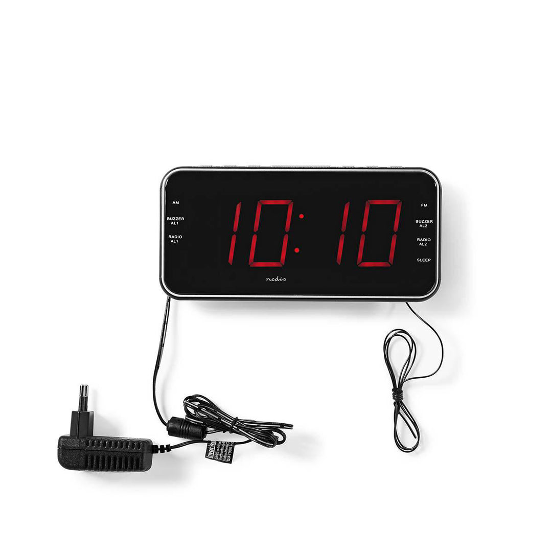 Radio despertador con alarma