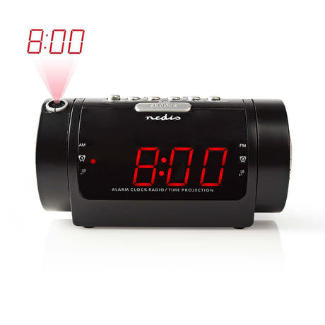 Radio despertador con proyector incorporado