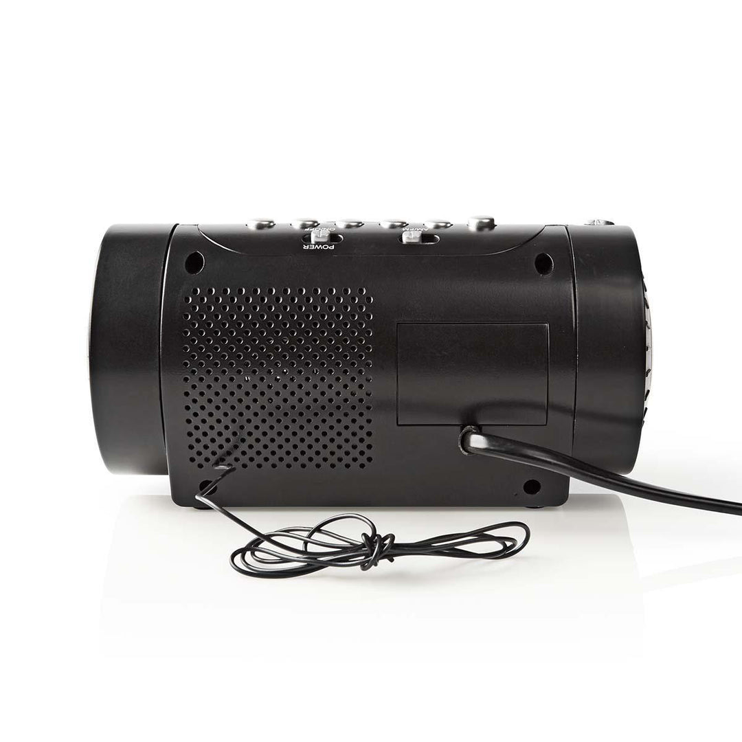 Radio despertador con proyector incorporado