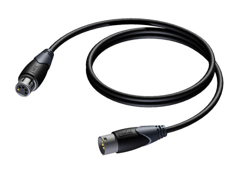 ProCab DMX-AES 110 Ohm digital audio XLR de 5 pines 0,5 m