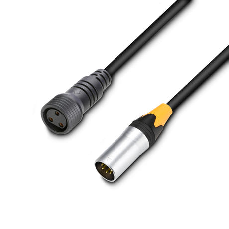 Cameo DMX 5 AD IN IP65 - Adaptador DMX IN para LED IP-PAR, 5 pines, 1,0 m