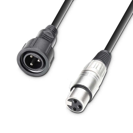 Cameo DMX ADAPTER OUT - Cable adaptador para proyector exterior IP65, conector IP65 a XLR hembra de 3 pines